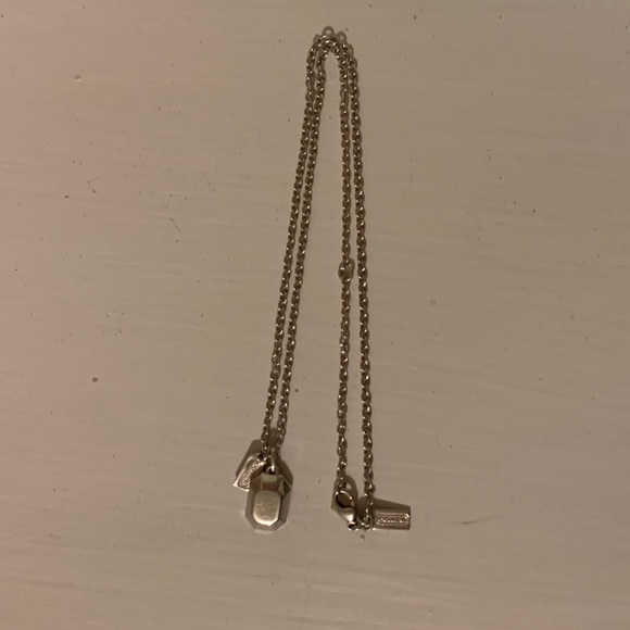 Coach sterling silver necklace